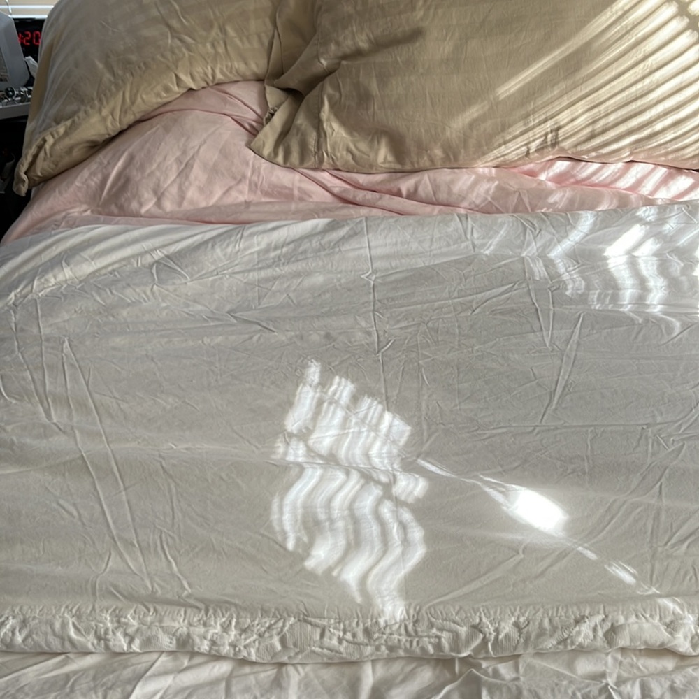 Pottery Barn white percale duvet cover King size - Picture 12 of 12